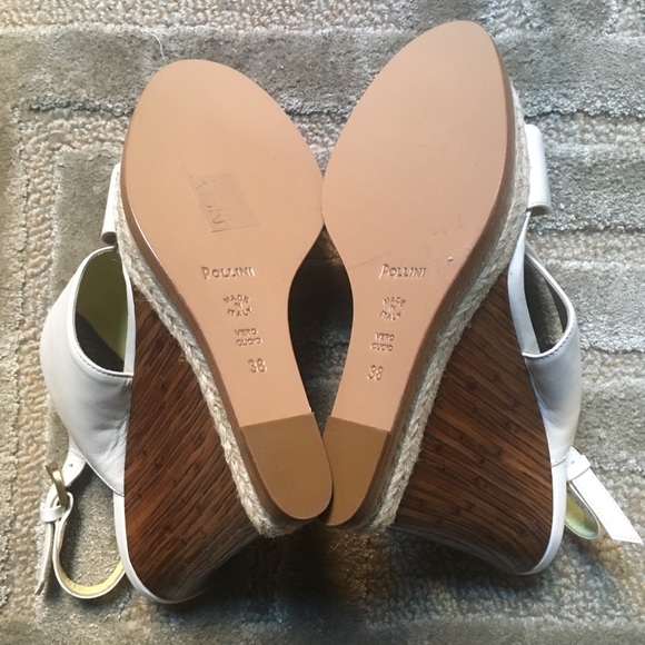 POLLINI - Bamboo Strappy Platform Leather sandal - Picture 4 of 5